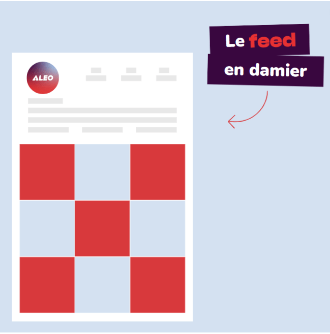 feed Instagram en damier