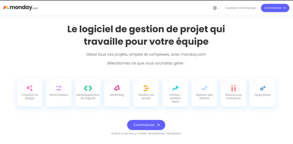 exemple landing page